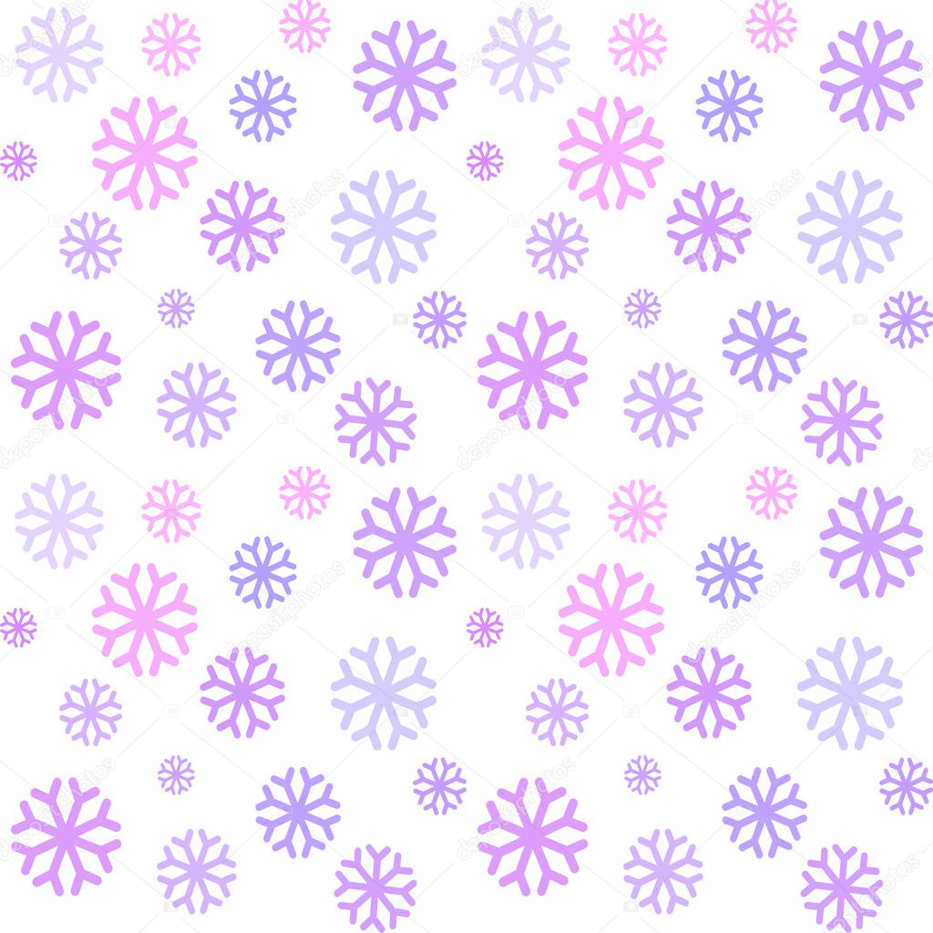 Seamless pattern with snowflakes