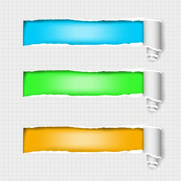 Bannières fissurées — Image vectorielle