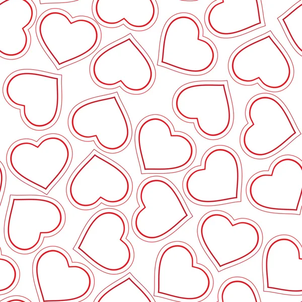 Seamless pattern with hearts — Stock Vector