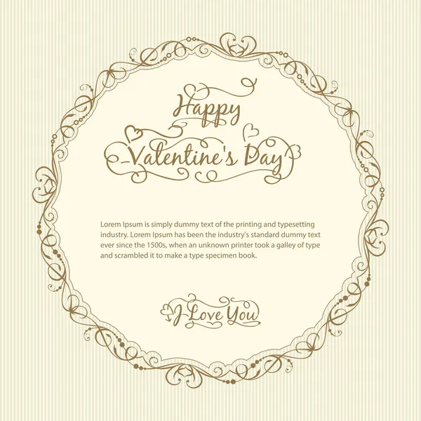 Carte Saint-Valentin — Image vectorielle