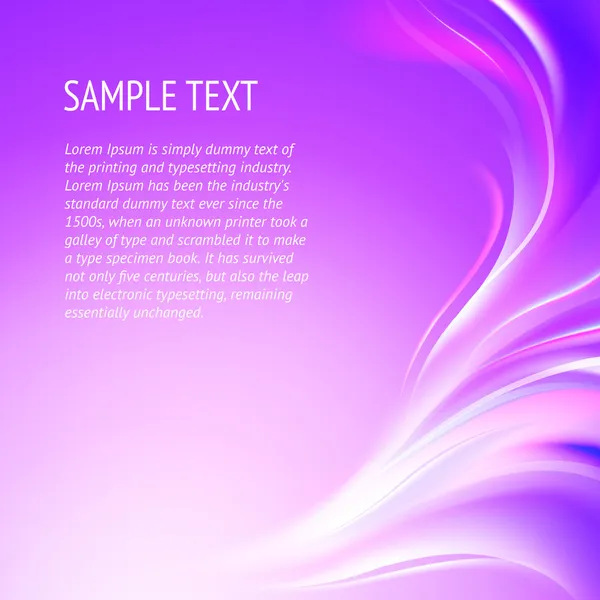 Lignes violettes lisses abstraites . — Image vectorielle