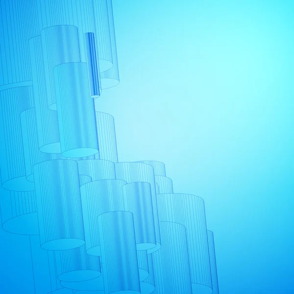Fondo azul abstracto para el diseño. — Vector de stock