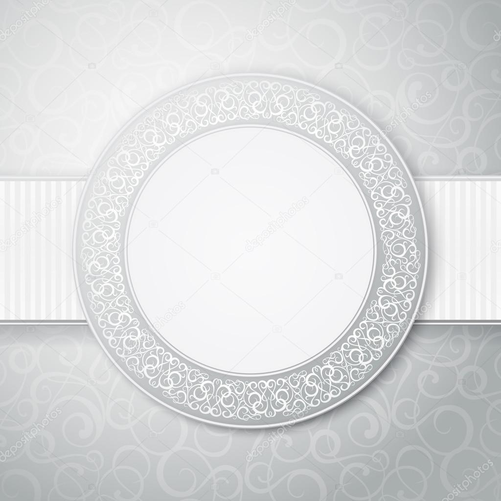 Floral circle frame.