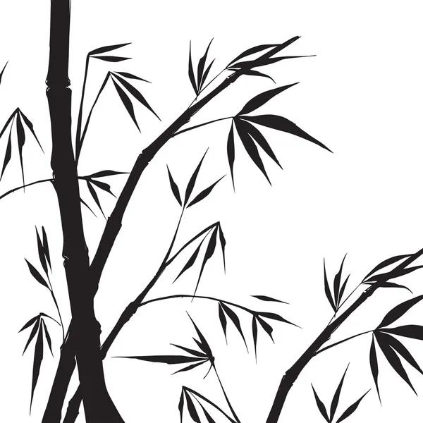 Bambú ilustración aislada . — Archivo Imágenes Vectoriales
