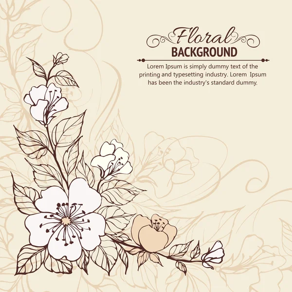 Abstract flower background — Stock Vector