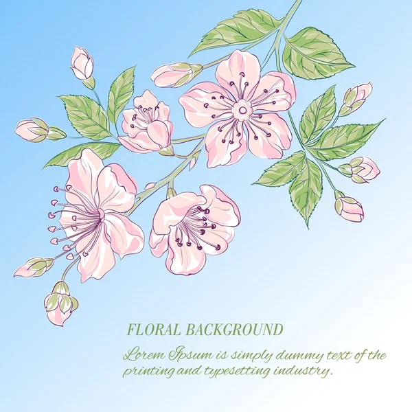 Αφηρημένες, λουλούδι φόντο — Διανυσματικό Αρχείο