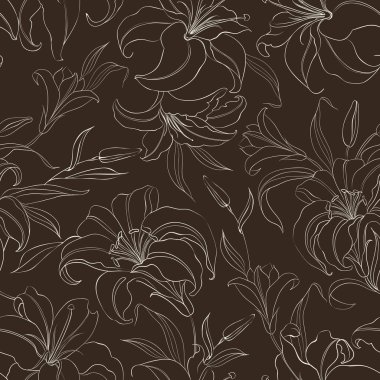 çiçek lilyum ile Seamless Modeli