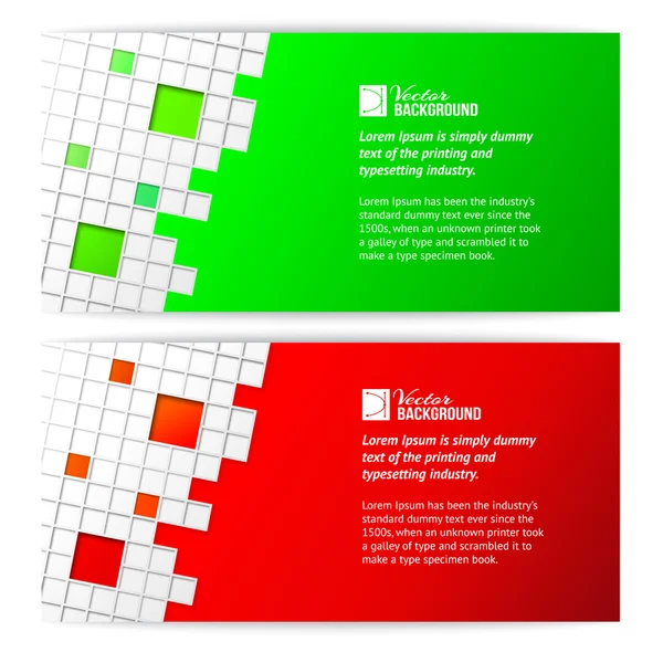 Horisontales Quadrat — Stockvektor