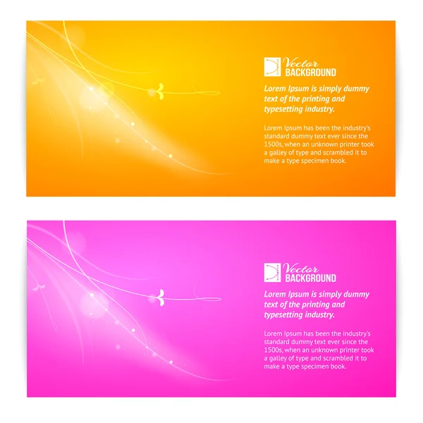 Abstract two banner. — Stock Vector