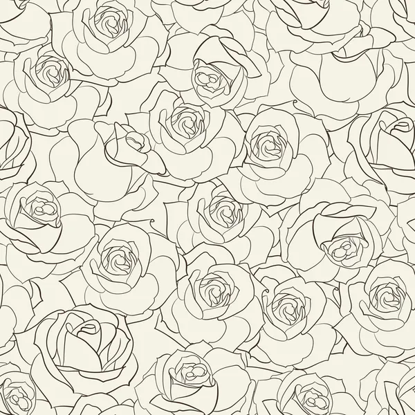 Rose seamless background. — Stock Vector