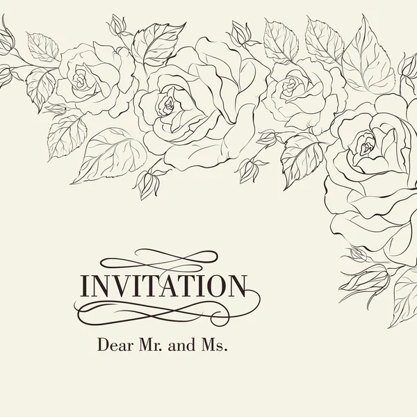 yalıtım vintage çerçevesinden çiçek gül