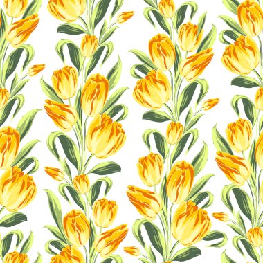 Lalelerle kusursuz desen.