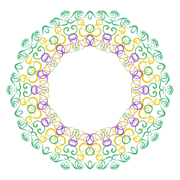 Cadre de bordure circulaire o — Image vectorielle