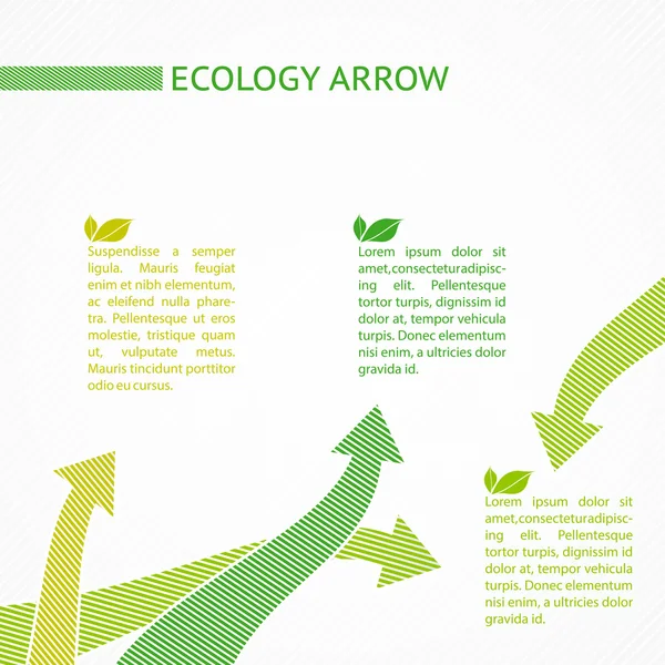 Conception d'infographie écologique . — Image vectorielle