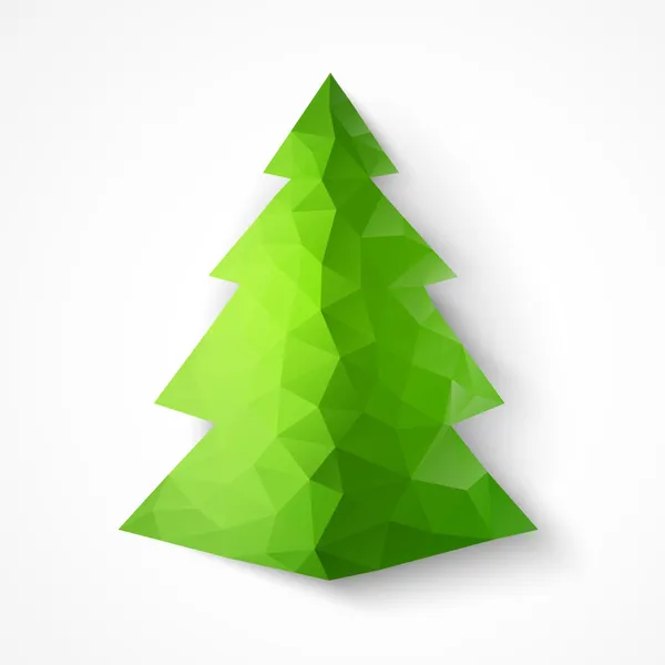 Sapin de Noël triangle. — Stockvector