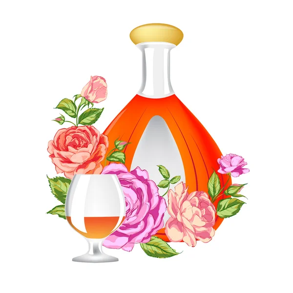 Extracción de Rose y Cognac . — Archivo Imágenes Vectoriales