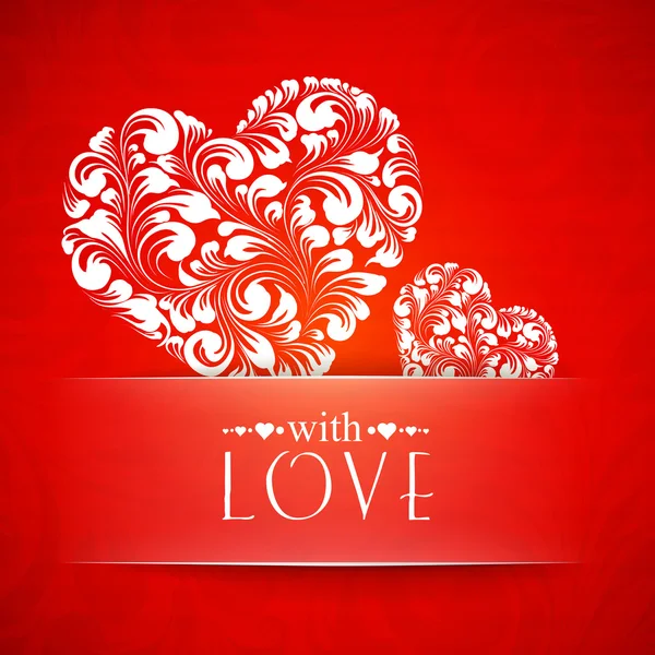 Happy valentines greeting card. — Stock Vector