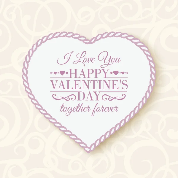 Buon San Valentino - card . — Vettoriale Stock