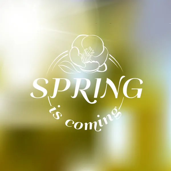 Le printemps arrive - couverture . — Image vectorielle