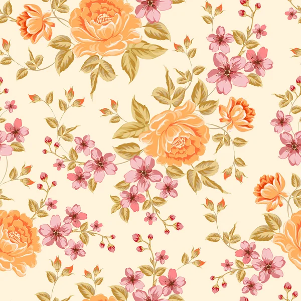 Luxurious color peony pattern.