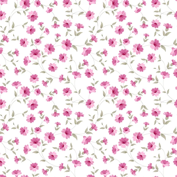 Rózsaszín virágok szövet. — Stock Vector
