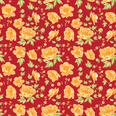 çiçek samless deseni.