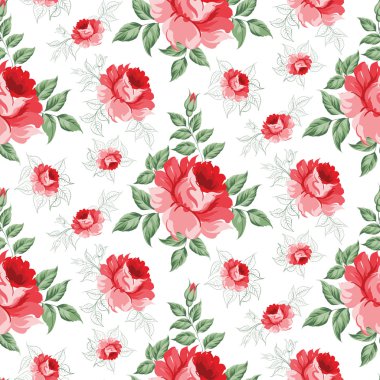 Gül sorunsuz arka plan.