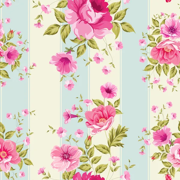 Rozen, floral behang — Stockvector