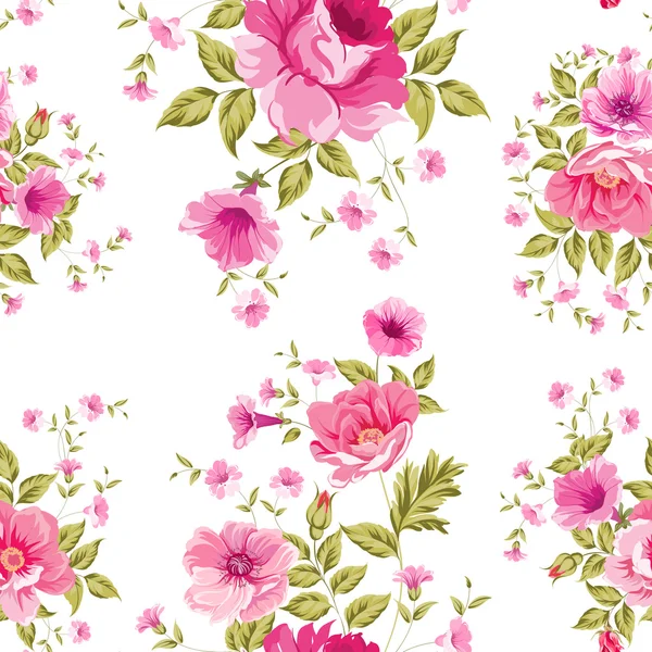 Élégant motif de pivoine sans couture . — Image vectorielle