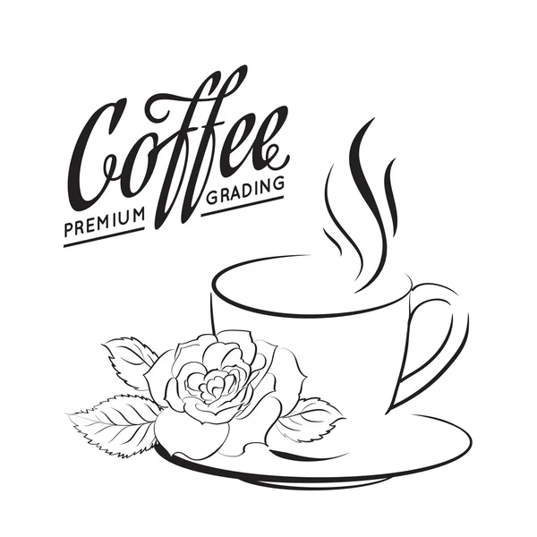 Tasse de café. — Image vectorielle