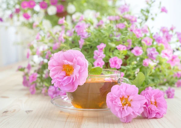 Taza de té de primer plano . — Foto de Stock