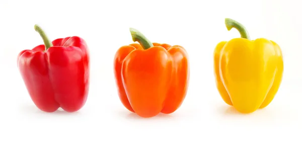Sweet yellow and red peppers. — Stock Photo, Image