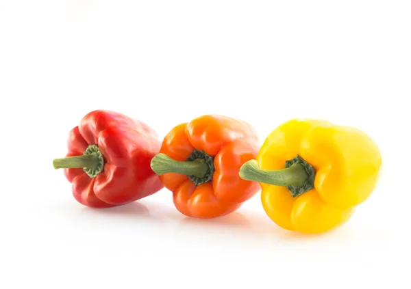 Sweet yellow and red peppers. — Stock Photo, Image