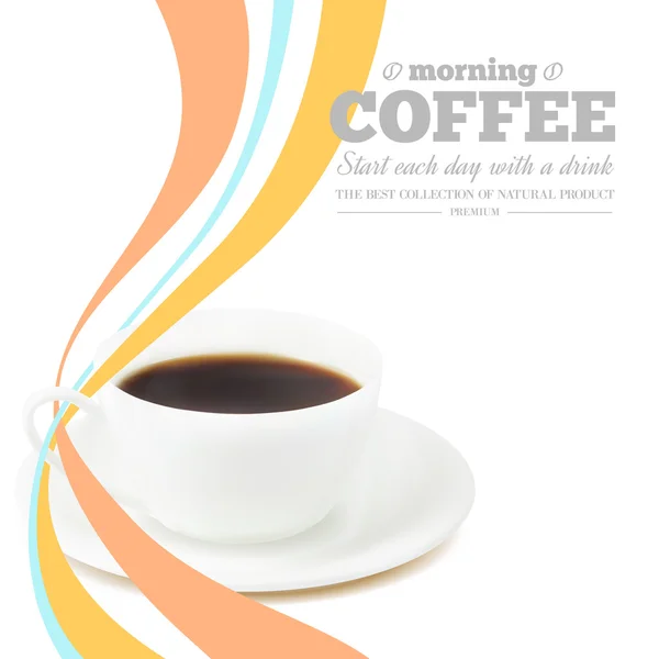 Kaffee am Morgen. — Stockvektor