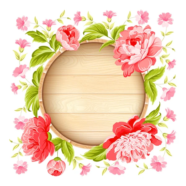 Flower of peony. — Stock Vector