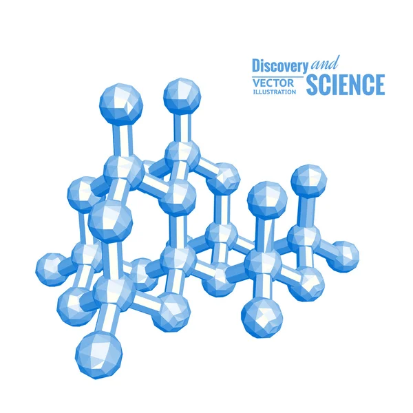 Molécula de ciencia . — Archivo Imágenes Vectoriales