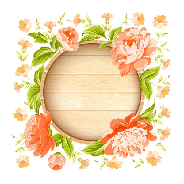 Flor de peonía . — Vector de stock