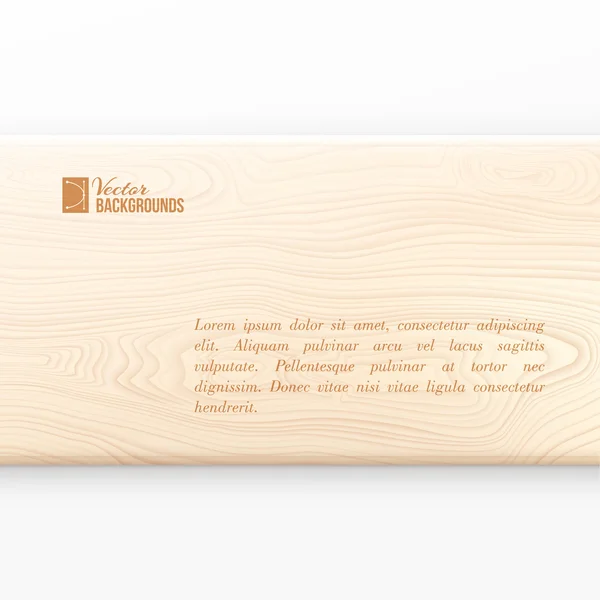 Tavola di legno . — Vettoriale Stock