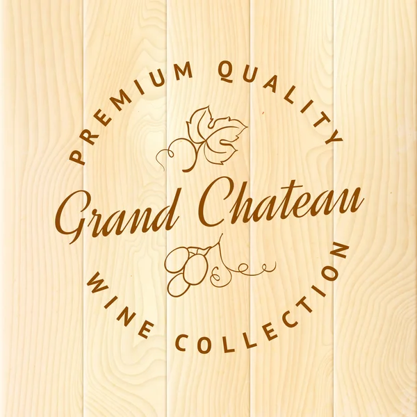Wooden barrel with vine label. — Stock Illustration Wooden barrel with vine label. Vector Graphics