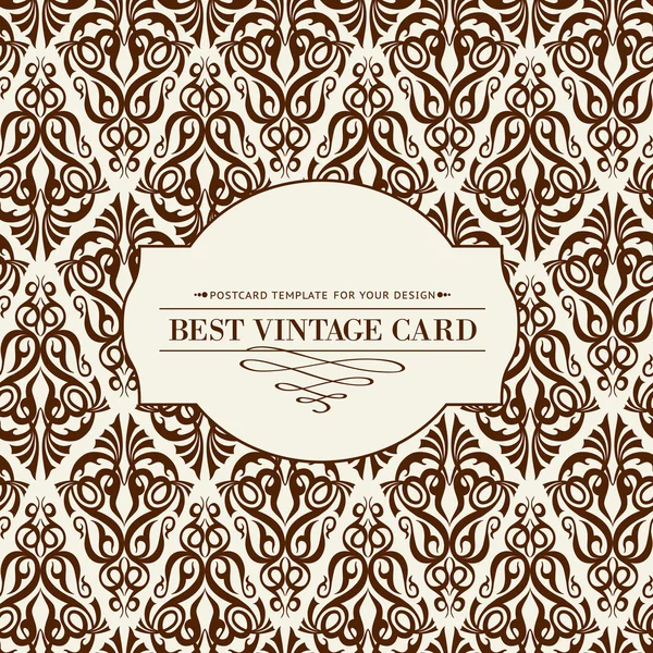 Carte vintage . — Image vectorielle