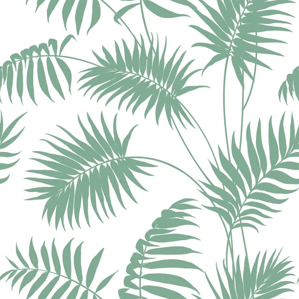 Modèle tropical sans couture sur fond blanc . — Image vectorielle