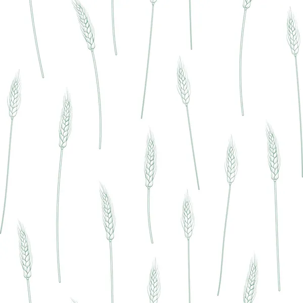 Krans sömlös mönster på vit bakgrund. — Stock vektor