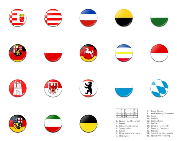 Fahnenbälle des Landes Deutschland — Stockfoto