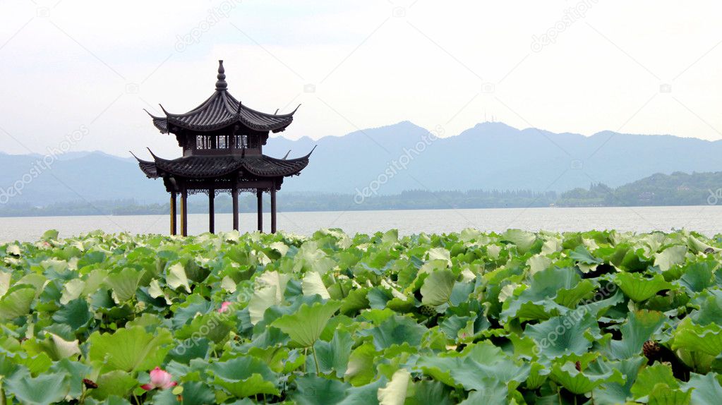 West Lake in Hangzhou in China