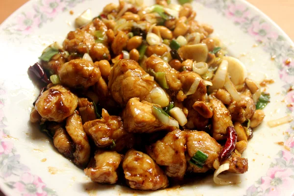 Číňané se kuře kung pao — Stock fotografie