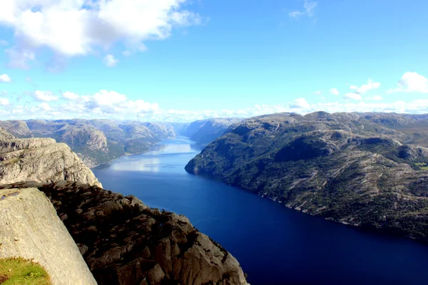 Na vrcholu sognefjord v Norsku — Stock fotografie