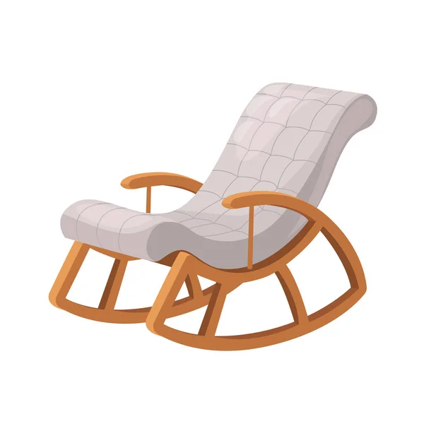 Chair Cute Furniture Armchair Seat Pouf Design Furnished Apartment Interior — ストックベクタ