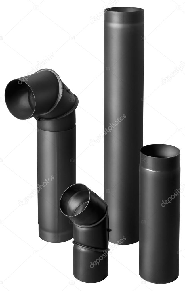 black fire-resistant pipes