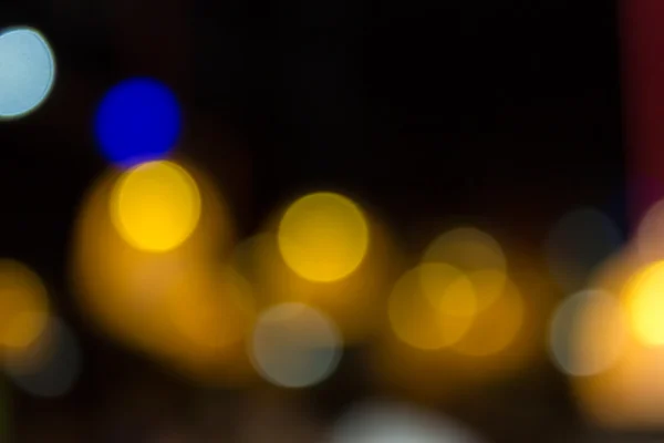 Abstract background of blurred lights with bokeh effect — Stock Photo, Image