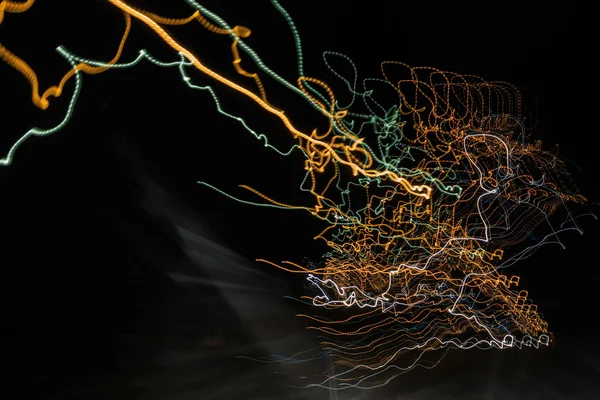 Abstracte bochtige web zoals licht routes — Stockfoto